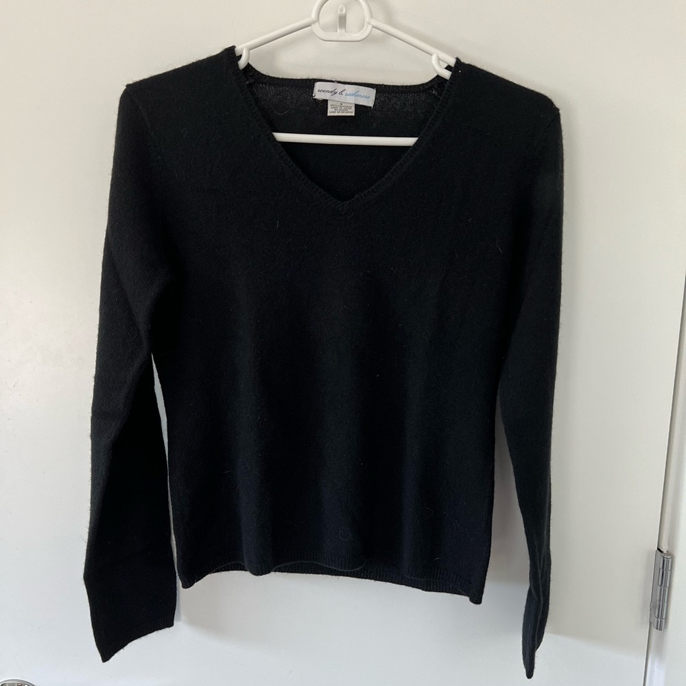 [Wendy B] black cashmere sweater